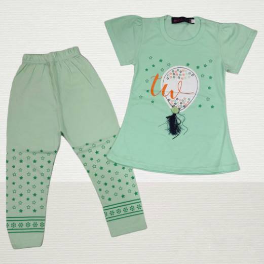 BABY BALLOON TAIL PRINTED T-SHIRT AND TROUSER – 2303-1494