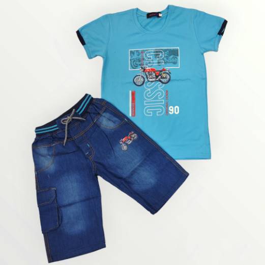KIDS CLASSIC PRINTED T-SHIRT AND TROUSER – 2305-2624