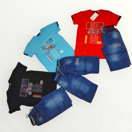 KIDS CLASSIC PRINTED T-SHIRT AND TROUSER – 2305-2624