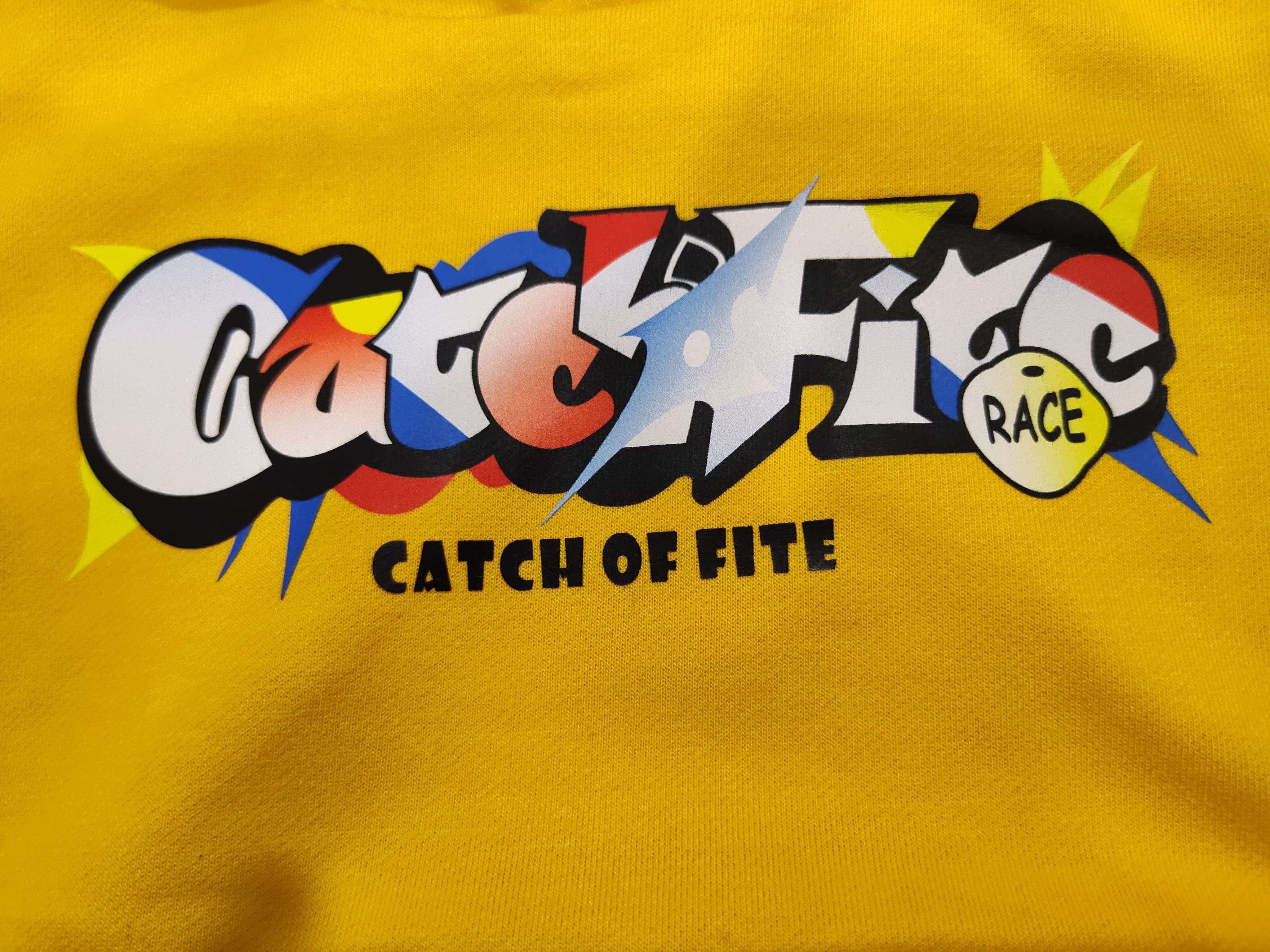 Catch of Fire Printed Yellow Boys Hoodie and bottom