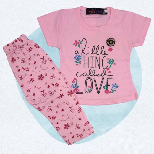 BABY LITTLE THINGS PRINTED FROCK AND TROUSER – 2303-1497