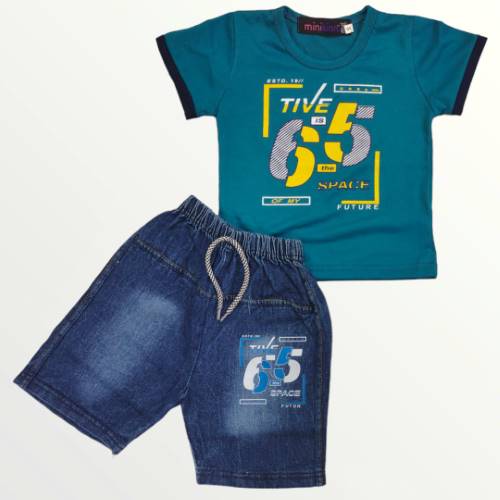 KIDS SPACE FUTURE T-SHIRT AND SHORT – 2303-1215